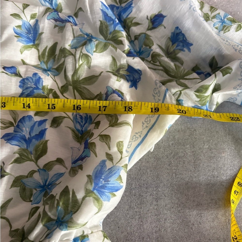 [US10]Forever New Blue Green Tamia Floral Long Sleeve Mini Dress - Picture 7 of 10